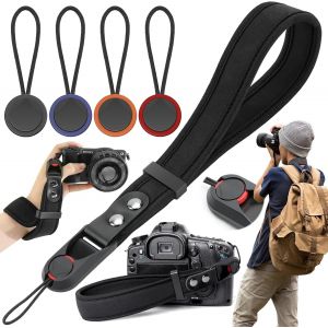 Poign&eacute;e De La Dragonne, Sangle De Poignet &Agrave; D&eacute;gagement Rapide Pour For Appareil Photo, Sangle De Poignet Pour Dslr, Sangle De Poignet Pour Appareil Photo En N&eacute;opr&egrave;ne, 40 Cm (Avec Corde Queue[Z4485] - Neuf