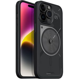 LORANKA-A15 pour iPhone 14 Pro Max Coque Magn&eacute;tique, Compatible avec MagSafe, Semi-Translucide Mate &Eacute;tui, Antichoc Antirayures Coquille Dure, Mince Souple TPU Cadre, 6,7 Pouces, Noir - Neuf