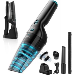 Aspirateur À Main Puissant Pour Voiture 9500Pa Avec Buse De Chargement Et Stockage 2 En 1 Portable Et Rechargeable Pour Maison Voiture Bureau Table Canapé[SSE7113953] - Neuf
