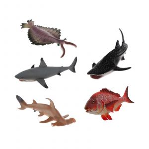 Lot de 5 figurines d'animaux marins, jouets éducatifs pour filles de 5, 6, 7 et 8 ans - Neuf