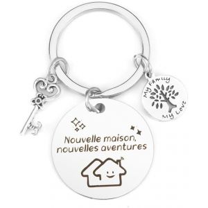 KAL-Porte Clé Maison,Cadeau Maison,Porte Clef Couple,Idee Porte Clef Couple Personnalisé,Cadeau Anniversaire Mariage - Neuf