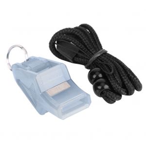 Sifflet De Securite Portable Pour Arbitre De Sport De Plein Air, Football, Basket-Ball, Avec Cordon (Gris Argente) - Neuf