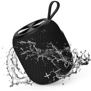 ChenQuanSarl-Enceinte Bluetooth Étanche Pour La Douche - Haut-Parleur Sans Fil - Pour L'Extérieur, Le Son Surround Stéréo - Portable - Pour La Maison, L'Extérieur Et Les Voyages - Noir - Neuf