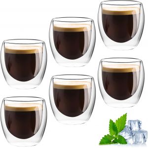 Tasse Espresso En Verre Borosilicate &Agrave; Double Paroi - Neuf