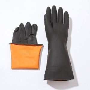 3 Paires De L'acide Et Résistant Aux Alcalis Gants De Travail, Gants De Vaisselle Réutilisable En Latex, Les Gants De Nettoyage Pour Le Ménage, La Cuisine Et La Salle De Bain, Taille Xl - Neuf