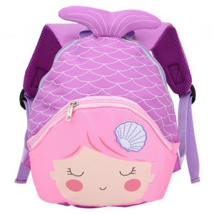 Cartable pour fille, sac a dos d'ecole reglable et leger, sac a bandouliere pour maternelle, violet - Neuf