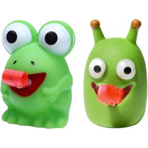 KAL-Lot De 2 Grenouilles Vertes À Gros Yeux - Jouet De Récompense Scolaire - Jouet Sensoriel Pour Les Personnes Souffrant D'Autisme, D'Anxiété Et De Stress Élevé - Neuf