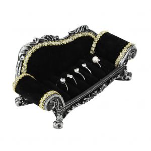 Presentoir A Bagues Tendance En Forme De Canape, Base De Rangement Pour Boucles D'oreilles, Presentoir A Bijoux, Decoration D'interieur (L) - Neuf