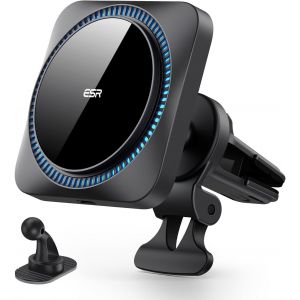 Magsafe Car Phone Holder With Cryoboost, Wireless Magsafe Car Charger, Magnetic Phone Holder For Iphone 16/15/14/13/12, Samsung Galaxy S25, Fast Cooling Charger - Neuf