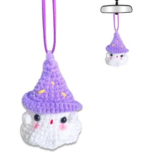 KALANKA-Pendentif Voiture R&eacute;troviseur Fant&ocirc;me Mignon,Ornement Suspendu Fait Main pour D&eacute;coration Voiture Int&eacute;rieur, int&eacute;rieure Suspendue,Accessoire Femme,D&eacute;corations Auto - Neuf