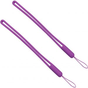 KAL-Lot De 2 Dragonnes Réglables En Silicone Coloré Étanche Pour Téléphone Portable, Clé Usb, Mp3, Mp4, Mini Appareil Photo - Neuf