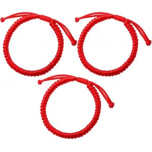 Eryi-3 Pcs Bracelets Porte-Bonheur Tibétains - Bracelet Homme Femme, Bracelet Réglable, Fait Main. Ajustable À Votre Poignet. Bracelet Tibetain Porte Bonheur, Bracelets D'amitié En Tissu Tressé - Neuf