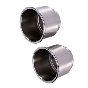2 pi&egrave;ces en acier inoxydable tasse porte-bouteille de boisson pour bateau marin RV camping-car - Neuf