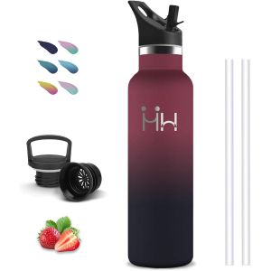 Gjfty-Gourde Isotherme, Gourde 1l, Sans Bpa, Gourde Inox, Anti Fuite, Gourde Metal, Double Isolation, Gourde Sport, 24h Froid & 12h Chaud, Gourde Acier Inoxydable, Pour Randonnée, Voyage, Camping, Yo - Neuf