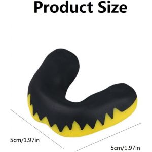 Protege Dents Boxe,Prot&egrave;ge-Dents Sport,Goutti&egrave;re Coque Dentaire Protege Dent,Protege Dents Boxe Confortable Prot&egrave;ge-Dents Avec Bo&icirc;te Protege Dents Pour Enfants (Noir-Rouge,Noir-Jaune) - Neuf