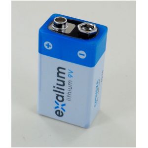 Pile lithium 9V 1.2Ah LS9VEXA EXALIUM - Neuf