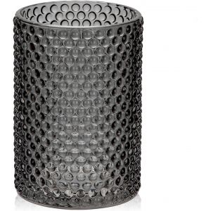 Cauc-Vase En Verre Noir De 14 Cm Pour Fleurs, Vase Moderne En Verre Pour D&eacute;coration D'int&eacute;rieur, Vase &Agrave; Fleurs D&eacute;coratif Pour Mariage, Chemin&eacute;e, F&ecirc;te, Table, Centre De Table, &Eacute;tag&egrave;re, Salon, - Neuf