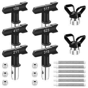 Kit De Pulv&eacute;risation De Peinture Airless,6 Buses De Pulv&eacute;risation De Peinture Double Face - Neuf