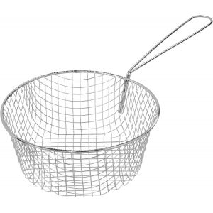 APLU-Panier À Frites De 19 Cm De Diamètre Avec Poignée Longue Portée Et Ajustement Parfait Pour Les Casseroles De 20 Cm De Diamètre - Neuf