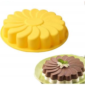 Subzonal-Moule &Agrave; G&acirc;teau En Silicone Fleur Moule &Agrave; G&acirc;teau En Silicone Rond, Cake Moule &Agrave; Pour Anniversaire, Saint-Valentin, F&ecirc;te Des M&egrave;res, Mariages, R&eacute;unions D'amis, Couleur Al&eacute;atoire - Neuf