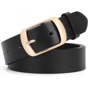 Tianyi-Ceinture Femme Classique Ceinture En Cuir Tendance Pour Femme Avec Boucle À Ardillon Pour Pantalons Jeans Robes - Neuf