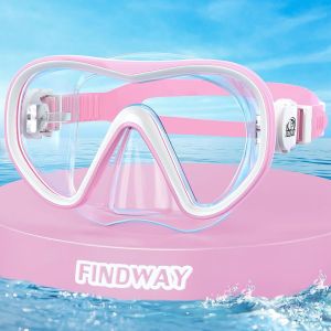 Letnerny-Masque De Plongée Enfant, Lunette Piscine Enfant De 4 À 16 Ans, Champ De Vision Panoramique De 180 °, Anti-Buée, Étanche, Adapté À La Natation Et Au Snorkeling - Neuf