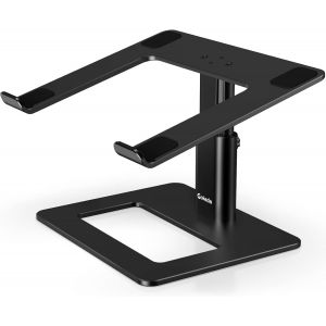 Ergonomic Adjustable Aluminum Alloy Laptop Stand Compatible with MacBook Air Pro, Dell, HP, Lenovo Samsung (More 11-17 Inch Laptops) - Neuf