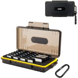 Kiwi Fotos 45 Memory Card Slots 30 SD/NS (Nintendo Switch)/PSV/CFexpress Type A Cards + 15 CF/XQD/CFexpress Type B Cards,Water Resistant and Anti-Shock - Neuf