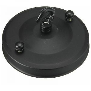 Crochet de plafond multifonctionnel pour luminaires et d&eacute;coration, lot de 2, noir - Neuf