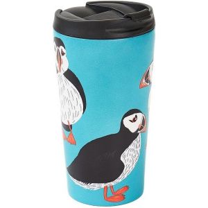 Eryi-Tasse À Café Thermique Réutilisable | Tasse De Voyage Isotherme En Acier Inoxydable Avec Couvercle Anti-Fuite | Utilisable Pour Boissons Chaudes Et Froides (Macareux Sarcelle) - Neuf