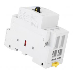 Contacteur CA domestique 2P32A avec fonction de commande manuelle pour batiment electrique 230 V (1NO1NC) - Neuf
