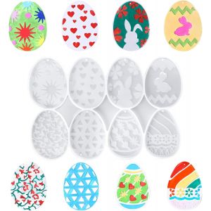 Kalanka-Moule En Silicone 3d Pour ?ufs De P&acirc;ques - Fabrication De Bougies, Savons, Ornements - D&eacute;coration En Forme D'?uf - Neuf