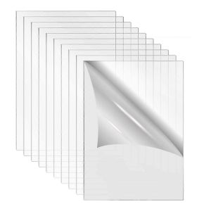 Feuille acrylique coulée transparente pour plexiglas 4 pouces x 6 pouces 0,08 pouce d'épaisseur (2mm) pour cadre photo Repla - Neuf