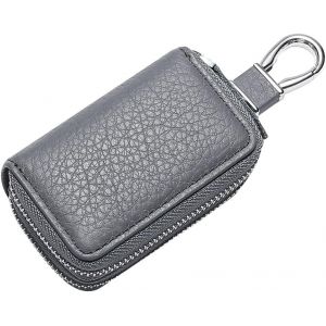 Pochette Porte-Cl&eacute; en Cuir Vintage Sac &agrave; Cl&eacute; pour Hommes,Cl&eacute; de Voiture &Eacute;tui en Cuir,Portable Porte-cl&eacute;s &Eacute;tui Organisateur de Cl&eacute;s avec Fermeture &agrave; Glissi&egrave;re Porte-Cl&eacute;s Porte-Monnaie Pochette.[D54] - Neuf