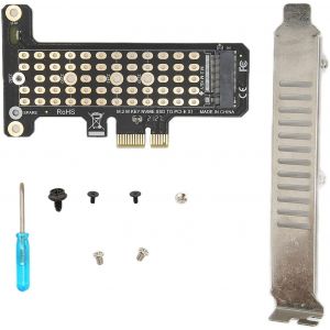 ChenQuanSarl-Adaptateur M.2 Pcie Pci-E, Carte D'Extension M.2 Nvme Vers Pcie X1, Pr En Charge De Pcie4.0, Pcie X1/X4/X8/X16, Compatible Avec Le Disque Dur 2230/2242/2260/2280 M.2 Nvme(Ph41X1) - Neuf