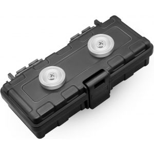 Key Holder Magnetic Under Car Key Holder Magnetic Key Box Replacement for Under Car Hide Magnetic Car Key Box Double Strong Magnet Hide Keys,Black,1 - Neuf