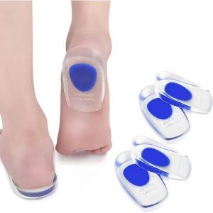 2 Paires Semelles Pour Épine Calcanéenne,Semelles Confort En Gel De Silicone Intérieures Pour Talons Pour Le Soutien Du Talon(41-45) - Neuf