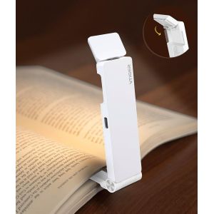 Lampe De Table Rechargeable Pour La Lecture Au Lit Clip Led Lampe De Lecture Réglable En 3 Couleurs Et 4 Luminosité Durable Portable Bookmark Light Pour Les Fans De Lires Et Les Enfants - Neuf