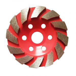 Meule diamantée de Disque Segment de Disque de Ponçage pour la Maçonnerie de Granit Pierre, Béton, Céramique Polissage, un Diamètre Extérieur de 100 mm (Rouge) - Neuf