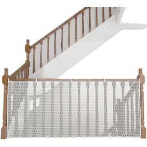 2m Barri&egrave;re De S&eacute;curit&eacute; Enfant Filet Protection Escalier Filet Garde Corps Protection Balcon Barriere De Securite Enfant Escalier Pour Barriere Et Balustrade Pours Enfants S&eacute;curit&eacute; Maison(Blanc) - Neuf