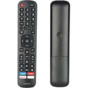 En2Bi27H Télécommande Compatible Avec Hisense Smart Tv 32Ae5500F 40Ae5500F H43B7100 H43B7120 H43B7500 H50B7100 H50B7300 H55B7100 Contrôleur Remplacement Avec Primevideo Youtube Netflix Boutons - Neuf