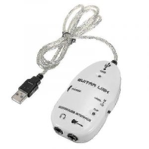 Adaptateur de c&acirc;ble de liaison de guitare jack 6,3 mm vers USB Adaptateur de c&acirc;ble de guitare d'enregistrement de guitare de lecture Adaptateur de guitare USB - Neuf