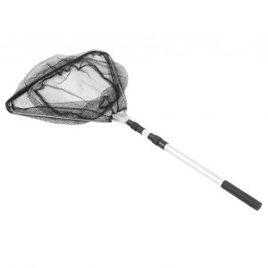 &Eacute;puisette De P&ecirc;che Pliante Triangulaire Durable Avec Poign&eacute;e De Canne T&eacute;lescopique De 1,5 M - Neuf