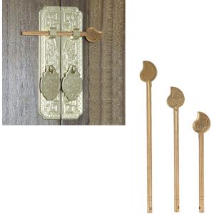 Chenquansarl-Goupille De Verrouillage D'armoire Chino 3 Pièces En Forme De Feuille De Loquet De Clé D'armoire Goupille De Verrouillage D'armoire En Laiton Goupille De Verrouillage De Style - Neuf