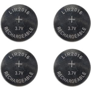 4 x LIR2016 Rechargeable Piles Bouton Lithium-Remplace Les Piles Bouton CR2016 -par Ex.: Carte mère,Calculatrice de Poche,Bougies électriques,Ordinateur de vélo,Jouets,Pet Tracker - Neuf