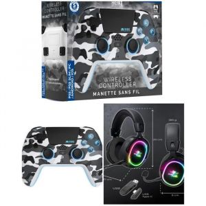 Casque gamer - SPIRIT OF GAMER - PRO H3 - Bluetooth - 50 mm - White Camo - Neuf