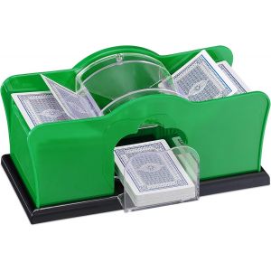 Mixte Mélangeur M Langeur De Cartes Jusqu 91 Mm Mixeur Manuel Pour 2 Jeux Avec Manivelle L, Vert, Eu.[G556] - Neuf