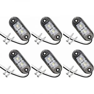 Lot De 6 Feux De Position Latéraux À Led Pour Voiture, Remorque, Camping-Car, Caravane, Vélo, Moteur - Neuf