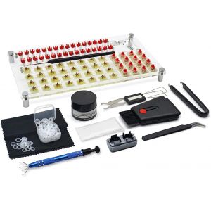 LETNERNY-32 Commutateurs De Clavier Station De Lubrification En Acrylique, Kit De Lubrifiant Pour Clavier, Outil De Lubrification Pour Clavier Mécanique Personnalisé (12 Pièces) - Neuf