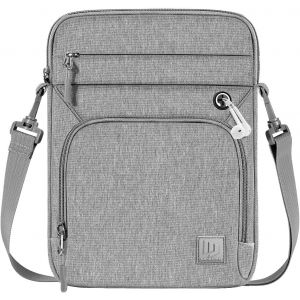 Housse Sac Pour Tablette 9-11 Pouces,Avec Bandouli&egrave;re Pour Ipad 10&eacute; G&eacute;n 10,9"",Ipad (A16) 11"",Ipad Air/Pro 11"",Ipad 9/8/7&eacute; G&eacute;n 10,2"",Ipad Air 5/4,Galaxy Tab A9+ Plus 11""/S9 Fe,Gris Clair - Neuf